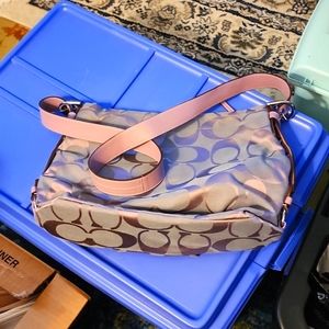 Coach purple shoulder bag